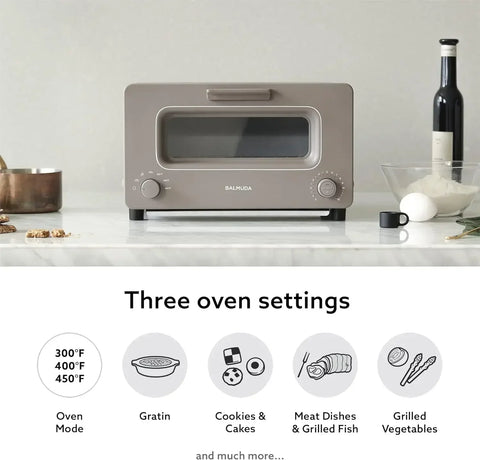 BALMUDA-The Toaster Steam Oven, 5 Cooking Modes, Sandwich Bread, Artisan  Pizza, Pastry, Compact Design