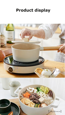 Ceramic Non Stick Pot Set Pan Fry Pan Stew Pot Electromagnetic Stove Gas Stove Universal Kitchen Single Piece Sales Cookware