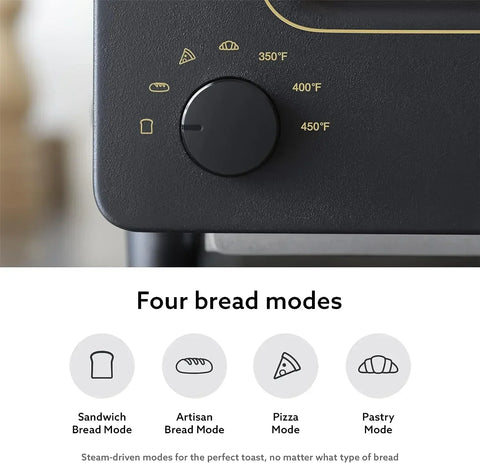 BALMUDA-Steam Oven Toaster, 5 Cooking Modes, Sandwich Bread, Artisan Bread.