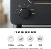 BALMUDA-The Toaster Steam Oven, 5 Cooking Modes, Sandwich Bread, Artisan  Pizza, Pastry, Compact Design