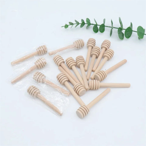 8/16CM Mini Wooden Honey Spoon Eco-Friendly Long Handle Mixing Stick Dessert Tool Wooden Stir Bar For Honey Jar Kitchen Supplies