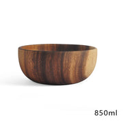 Leeseph Salad Bowls, Wooden Salad Bowls, Large Acacia Wood Serving Bowl for Fruits, Salad, Eco-friendly